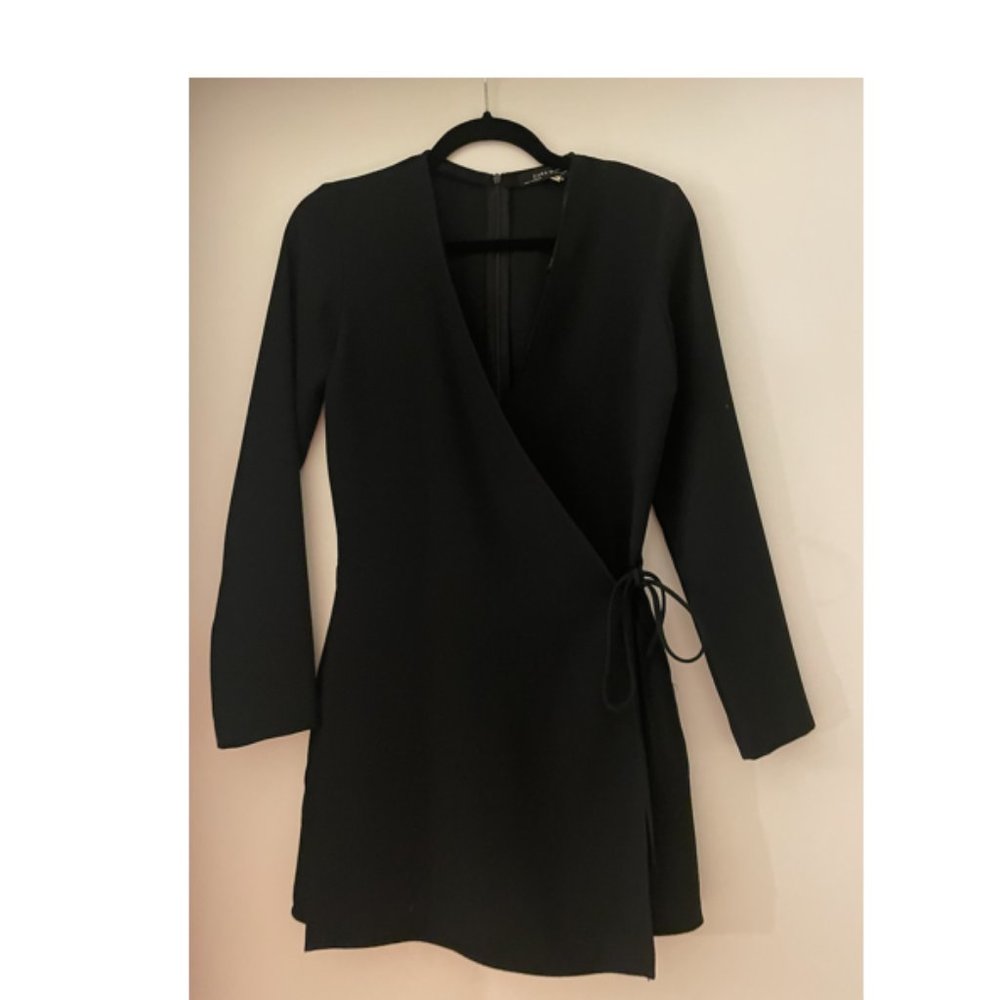 Black Cocktail Skort Dress